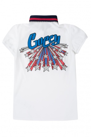 Logo-appliquéd polo, zdjęcie 2 Logo-appliquéd polo od Gucci Kids